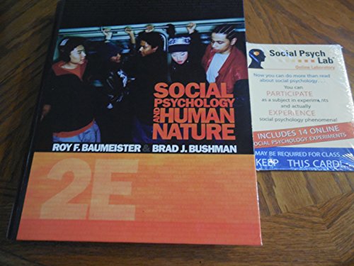 9780495601333: Social Psychology and Human Nature: Volume 2