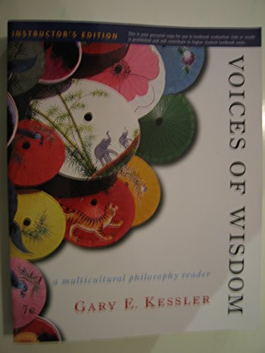 Stock image for Voices of Wisdom: A Multicultural Philosophy Reader (Instructor's Edition) for sale by These Old Books