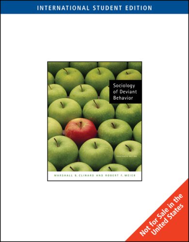 Stock image for Sociology of Deviant Behavior (13th/Intl Student Edn) for sale by Anybook.com