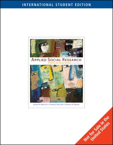 9780495603634: Applied Social Research: A Tool for the Human Services
