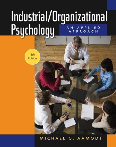 9780495603719: Stand Alone Version Workbook Industrial/Organizational Applications for Aamodt S Industrial/Organizational Psychology
