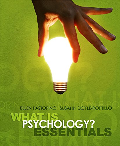 Cengage Advantage Books: What is Psychology? Essentials (9780495603986) by Pastorino, Ellen E.; Doyle-Portillo, Susann M