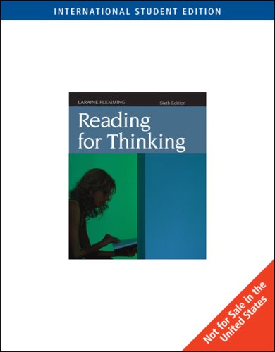 9780495796619: Reading for Thinking