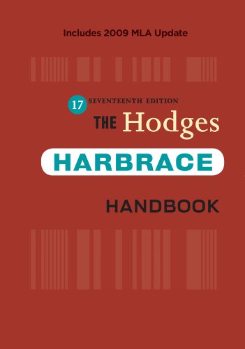 Stock image for The Hodges Harbrace Handbook, 2009 MLA Update Edition (2009 MLA Update Editions) for sale by SecondSale