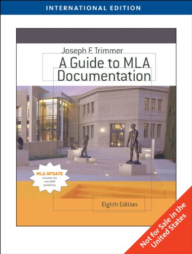 9780495797579: A Guide to MLA Documentation