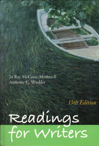 Imagen de archivo de Readings for Writers AP Edition a la venta por HPB-Red