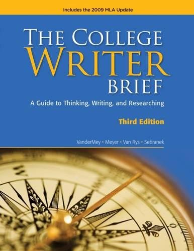 Stock image for The College Writer Brief: A Guide to Thinking, Writing, and Researching for sale by ThriftBooks-Atlanta