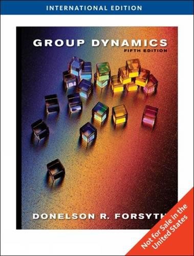 Beispielbild fr Group Dynamics, International Edition zum Verkauf von WorldofBooks