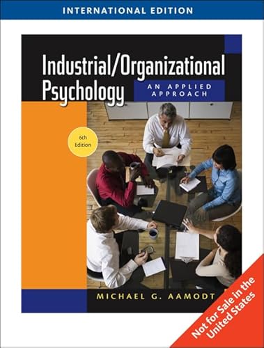 Imagen de archivo de Industrial/Organizational Psychology a la venta por Better World Books: West