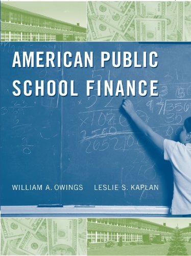 Beispielbild fr American Public School Finance zum Verkauf von HPB-Red
