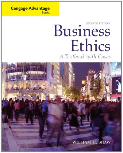 Imagen de archivo de Business Ethics : A Textbook with Cases a la venta por Better World Books