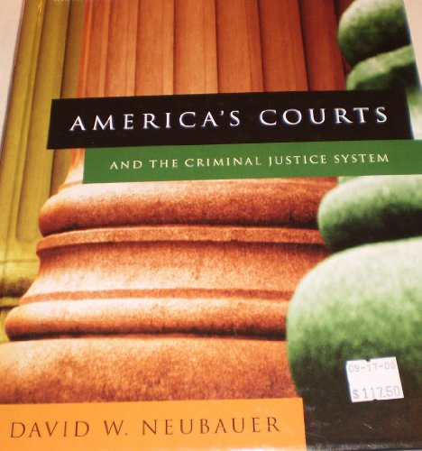 Beispielbild fr America's Courts and the Criminal Justice System zum Verkauf von SecondSale
