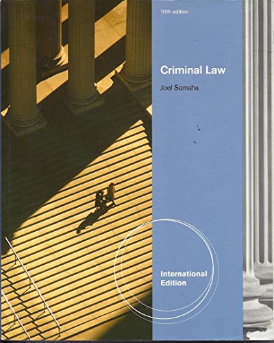 Beispielbild fr Criminal Law zum Verkauf von Better World Books