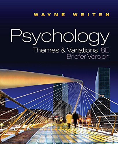 Beispielbild fr Psychology : Themes and Variations zum Verkauf von Better World Books