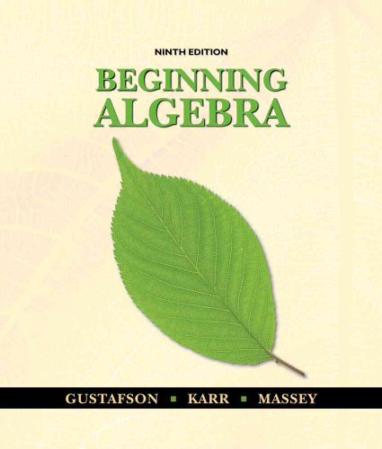 Stock image for Beginning Algebra for sale by ThriftBooks-Atlanta