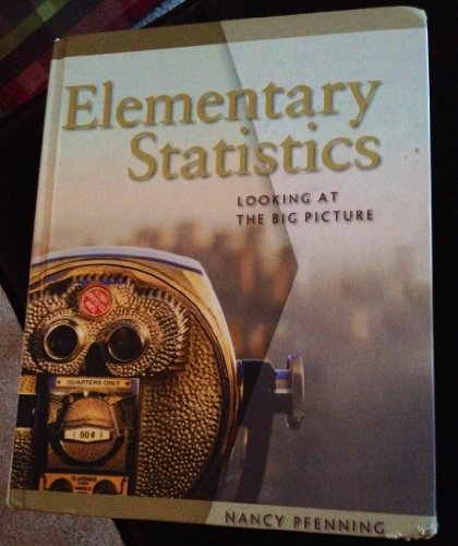 Imagen de archivo de Elementary Statistics: Looking at the Big Picture a la venta por ThriftBooks-Dallas