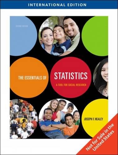 9780495834281: The Essentials of Statistics: A Tool for Social Research, International Edition