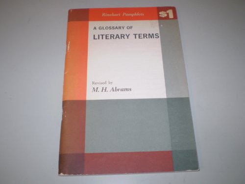 Stock image for A Glossary of Literary Terms for sale by SecondSale