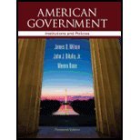 Beispielbild fr American Government : Institutions and Policies zum Verkauf von Better World Books