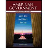 Imagen de archivo de American Government : Institutions and Policies a la venta por Better World Books