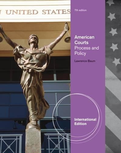 9780495898528: American Courts: Process and Policy, International Edition