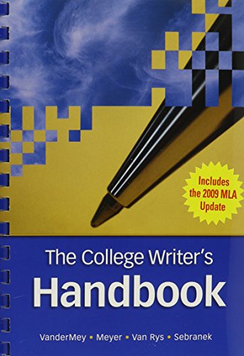 9780495899693: The College Writer's Handbook (with 2009 MLA Update Card)