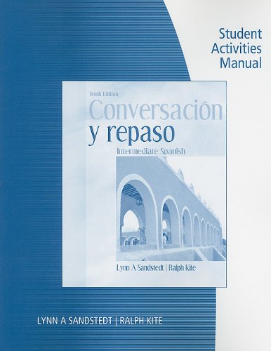 Imagen de archivo de Student Activities Manual for Sandstedt/Kite's Conversacion y repaso a la venta por HPB-Red