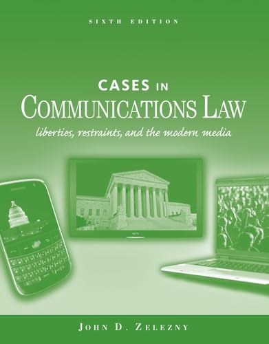 Imagen de archivo de Cases in Communications Law (McGraw-Hill Series in Mass Communication and Journalism) a la venta por Ergodebooks
