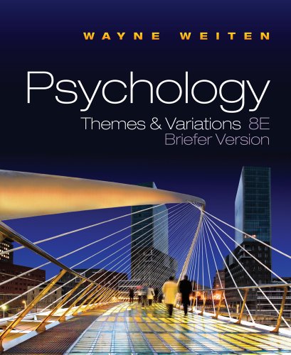 Imagen de archivo de Psychology : Themes and Variations Briefer Version a la venta por Better World Books: West