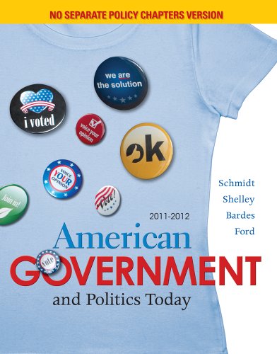 Beispielbild fr American Government And Politics Today, No Separate Policy Chapters Version, 2011-2012 ; 9780495904465 ; 0495904465 zum Verkauf von APlus Textbooks