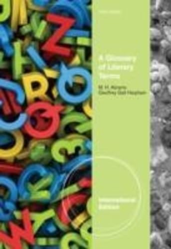 Humanista bandeja Charles Keasing A glossary of literary terms 10th edition 2011 - Abrams, M-H: 9780495906599  - IberLibro