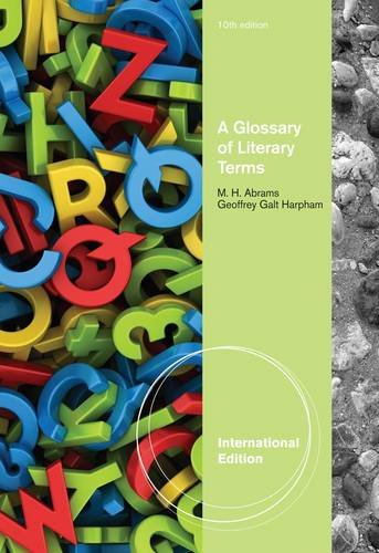 Stock image for A Glossary of Literary Terms for sale by Better World Books Ltd