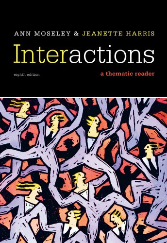 Beispielbild fr Interactions : A Thematic Reader zum Verkauf von Better World Books