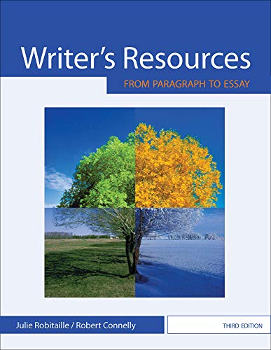 Stock image for Writer's Resources: From Paragraph to Essay for sale by Bookmans