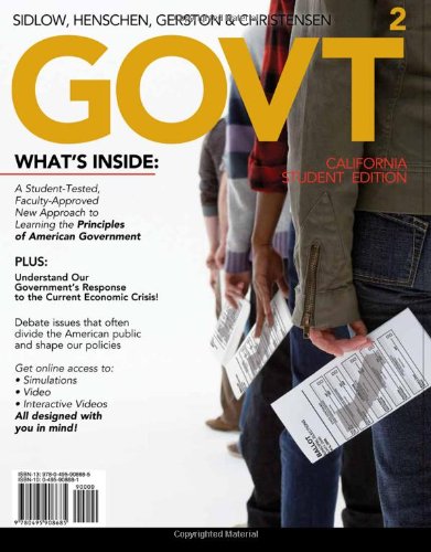 Stock image for GOVT 2, California Edition (with Political Science CourseMate with eBook and InfoTrac 1-Semester Printed Access Card) (Available Titles CourseMate) for sale by The Book Cellar, LLC