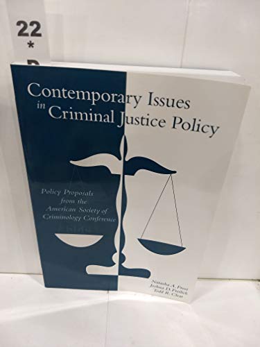 Beispielbild fr Contemporary Issues in Criminal Justice Policy zum Verkauf von Rye Berry Books