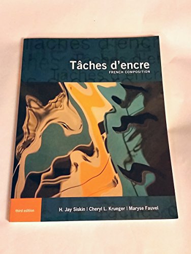 Stock image for Tâches d'encre: French Composition (World Languages) for sale by HPB-Red