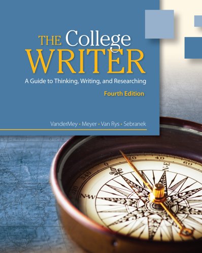 Beispielbild fr The College Writer : A Guide to Thinking, Writing, and Researching zum Verkauf von Better World Books