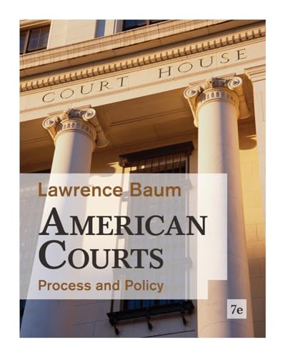Beispielbild fr American Courts : Process and Policy zum Verkauf von Better World Books