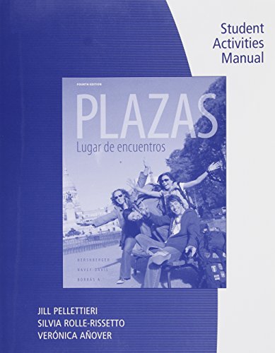 Beispielbild fr Student Activity Manual for Hershberger/Navey-Davis/Borrs A. 's Plazas zum Verkauf von Better World Books