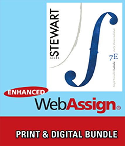 Bundle: Single Variable Calculus: Early Transcendentals, 7th + WebAssign Printed Access Card for Stewart's Calculus: Early Transcendentals, 7th Edition, Multi-Term (9780495964186) by Stewart, James