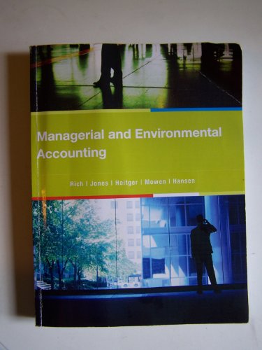 Stock image for Managerial and Environmental Accounting for sale by Bookmans