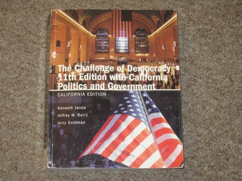 9780495988540 The Challenge of Democracy 11th Edition with California