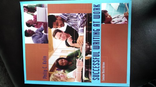 Stock image for Successful Writing at Work: Concise Edition 3rd (third) Edition by Kolin, Philip C. published by Cengage Learning (2011) Paperback for sale by HPB-Red