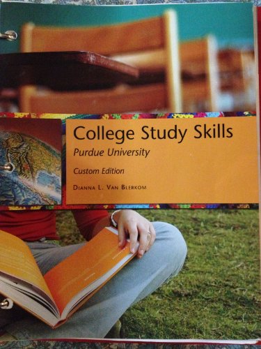 College Study Skills (9780495999317) by Dianna L. Van Blerkom