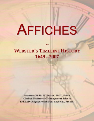 Imagen de archivo de Affiches: Webster's Timeline History, 1649 - 2007 a la venta por Revaluation Books