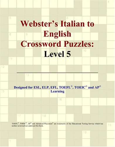 9780497254575: Webster's Italian to English Crossword Puzzles: Level 5