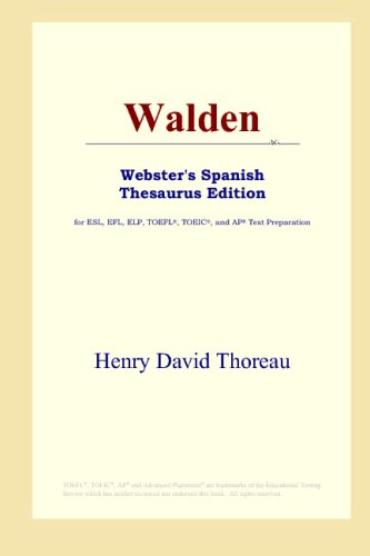9780497259273: Walden (Webster's Spanish Thesaurus Edition)
