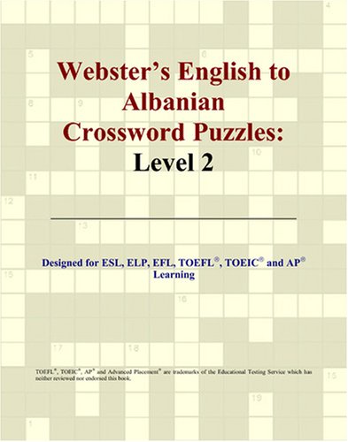 Stock image for Websters English to Albanian Crossword Puzzles: Level 2 for sale by Big River Books