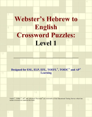 9780497827809: Webster's Hebrew to English Crossword Puzzles: Level 1